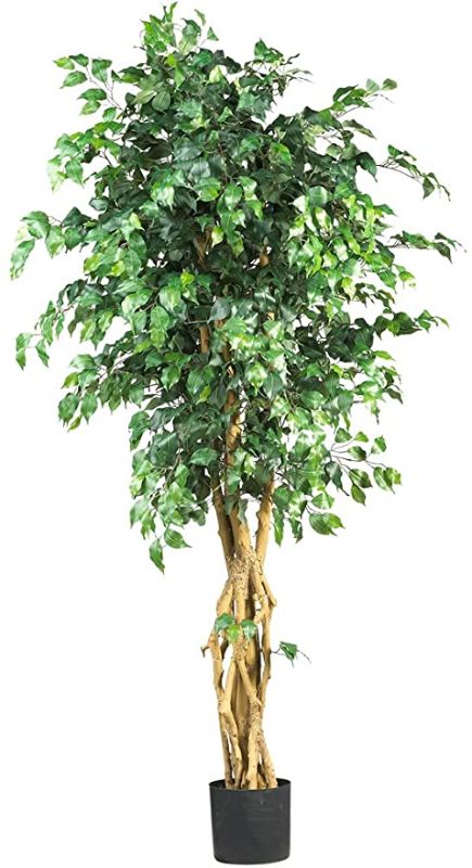 Photo 1 of **PHOTO FOR REFERENCE**Nearly Natural 6' Palace Style Silk Artificial Ficus Tree, 6ft, Green 5216
