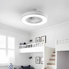 Photo 1 of 19.6'' Villa San Michele 5 - Blade LED Smart Bladeless Ceiling Fan with Remote Control and Light Kit Included
