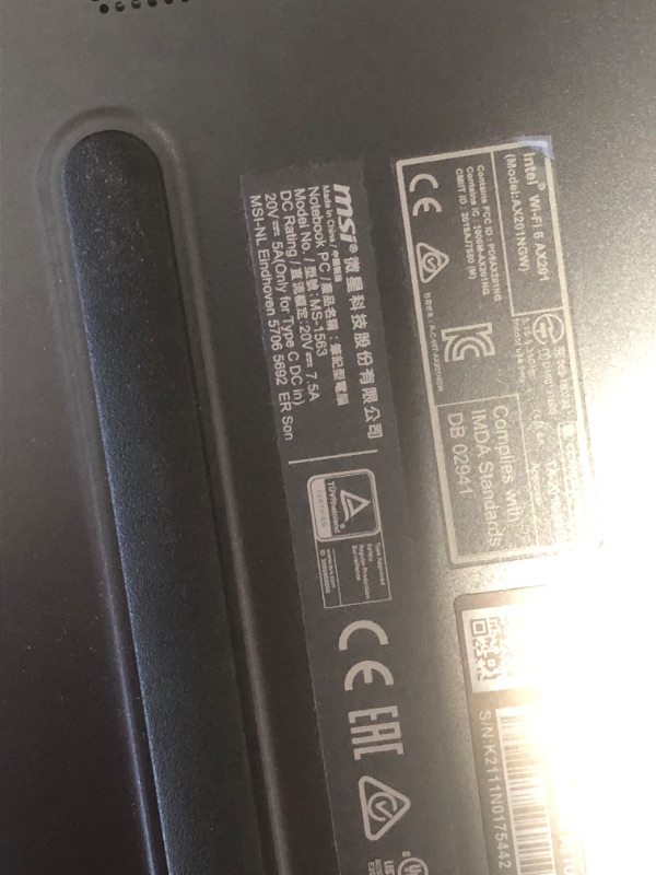 Photo 1 of (LOCKED WITH PASSWORD)MSI Stealth 15M Gaming Laptop: 15.6" 144Hz FHD 1080p Display, Intel Core i7-11375H, NVIDIA GeForce RTX 3060, 16GB, 512GB SSD, Thunderbolt 4, WiFi 6, Win10, Carbon Gray (A11UEK-009)
