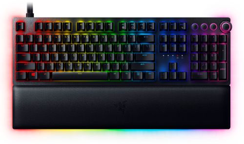 Photo 1 of Razer - Huntsman V2 Analog Full Size Wired Opto-Mechanical Gaming Keyboard with Chroma RGB Backlighting - Black
