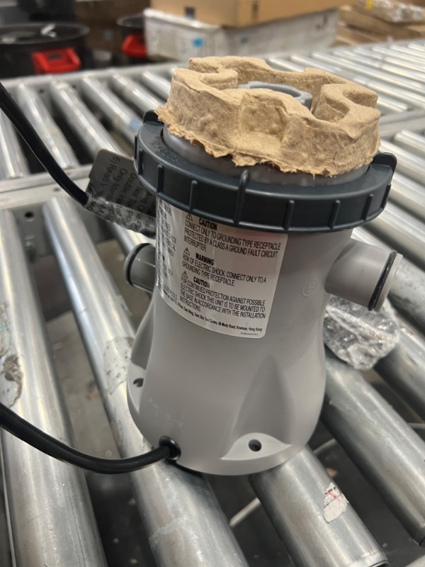 Photo 1 of **INCOMPLETE MISSING POOL!! Bestway Oval Above Ground Pool Set (10' x 6'7" x 33")| Includes Filter Pump & ChemConnect Dispenser
