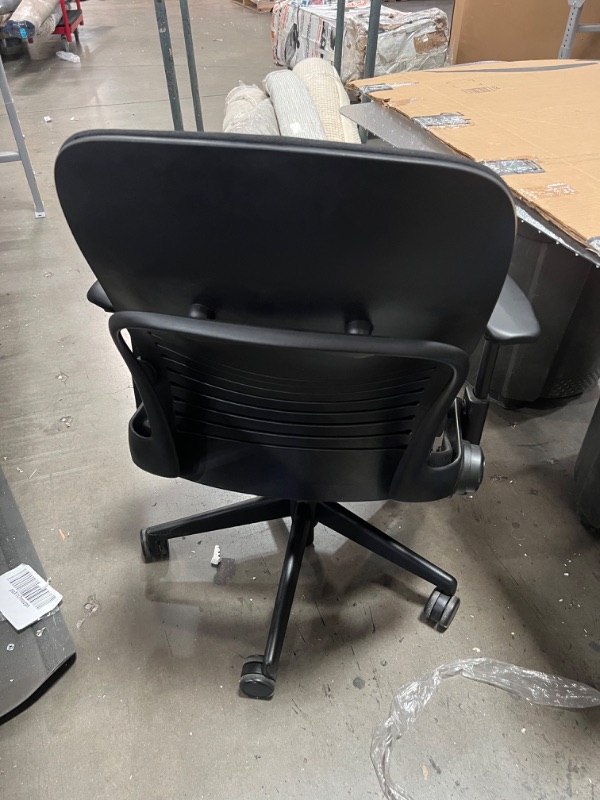 Photo 4 of Steelcase Leap Office Chair, Black Frame and Buzz2 Black Fabric
