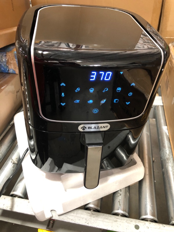 Photo 2 of Air Fryer Large Airfryer Oven 6.8QT, XL Digital Electric Hot Oilless Air Frier Cooker with LED Touch Screen, Nonstick Basket, 8 Presets, Dishwasher Safe, Auto Shut Off, Recipes BLAZANT T02
