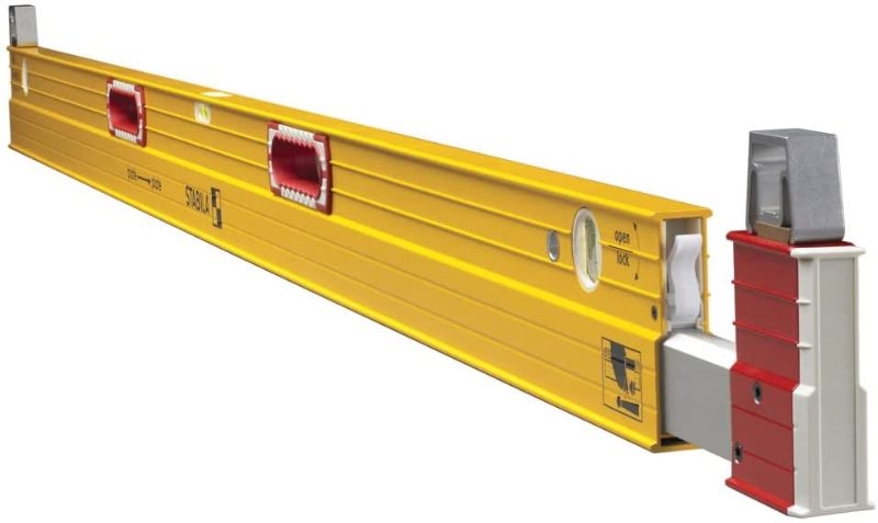 Photo 1 of *slightly warped*
Stabila 35610 Type 106T Extendable Plate Level 7 Feet with Removable Standoffs The Extra Long Spirit Level For Accurate Measurements Across Irregularities and Laths
