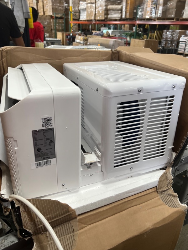 Photo 5 of **incomplete missing installation!! Midea 12,000 BTU U-Shaped Smart Inverter Window Air Conditioner–Cools up to 550 Sq. Ft., Ultra Quiet with Open Window Flexibility, Works with Alexa/Google Assistant, 35% Energy Savings, Remote Control
