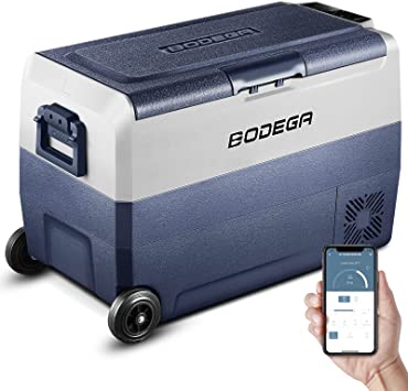 Photo 1 of BODEGA 12 Volt Refrigerator, Portable Freezer, Car Fridge Dual Zone APP Control, 53 Quart?50L?-4?-68? RV Electric Compressor Cooler 12/24V DC and 100-240V AC for Outdoor, Vehicles, Camping, Travel
