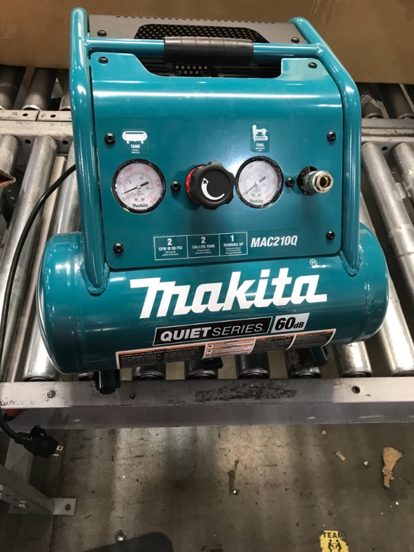 Photo 2 of Makita Quiet Series 2 Gal. 1 HP Oil-Free Electric Air Compressor
