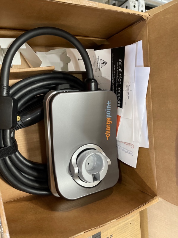 Photo 6 of **PARTS ONLY** ChargePoint Home Flex Electric Vehicle (EV) Charger, 16 to 50 Amp, 240V, Level 2 WiFi Enabled EVSE, UL Listed, ENERGY STAR, NEMA 14-50 Plug or Hardwired, Indoor / Outdoor, 23-foot cable , Black
