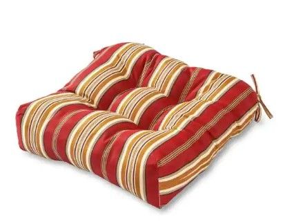 Photo 1 of 
Greendale Home Fashions
Roma Stripe Square Tufted Outdoor Seat Cushion 2 cushions 