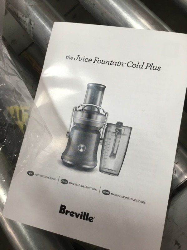 Photo 4 of Breville BJE530BSS Juice Fountain Cold Plus Centrifugal Juicer, Brushed Stainless Steel