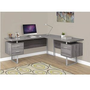 Photo 1 of (DAMAGED CORNERS) Monarch Specialties Computer 70"L Desk Left or Right Facing - Taupe
