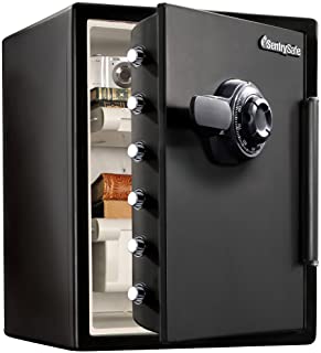 Photo 1 of (DO NOT TURN DIAL=MISSING COMBO) SentrySafe SFW205CWB Fireproof Waterproof Safe with Dial Combination, 2.05 Cubic Feet, Black
