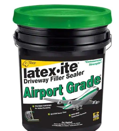 Photo 1 of (DENTED WITH DRIED LEAK) Latex-ite 4.75 Gal. Airport Grade Asphalt Driveway Filler Sealer