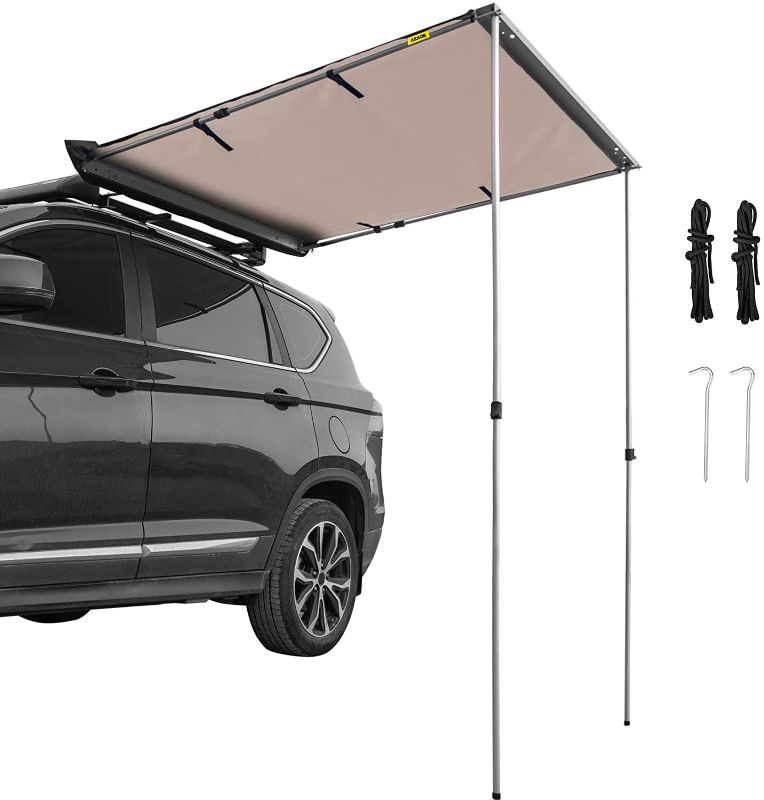 Photo 1 of ***PARTS ONLY*** VEVOR Car Side Awning, Pull-Out Retractable Vehicle Awning Waterproof UV50+, Telescoping Poles Trailer Sunshade Rooftop Tent