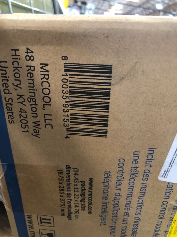 Photo 13 of (DENTED CORNER)
MRCOOL Advantage 3rd Gen 12,000 BTU 1 Ton Ductless Mini Split Air Conditioner and Heat Pump with Mini Stat 230V/60Hz