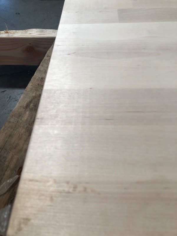 Photo 1 of (COSMETIC DAMAGES TO BACK&FRONT SIDE)
HARDWOOD REFLECTIONS Unfinished Birch 10 ft. L x 25 in. D x 1.5 in. T Butcher Block Countertop