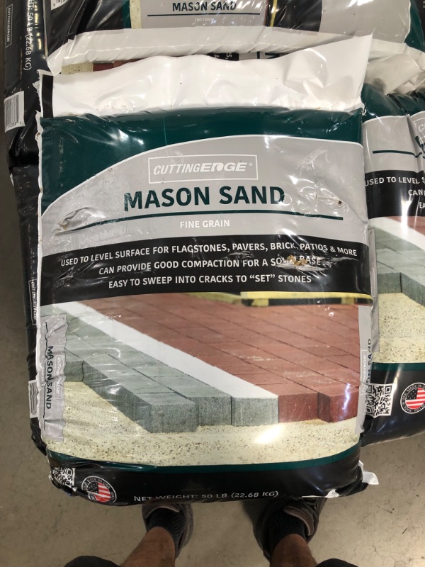 Photo 7 of (TORN BAGS) 
Cutting Edge 50 lbs. Mason Sand Pallet (49-Bags)