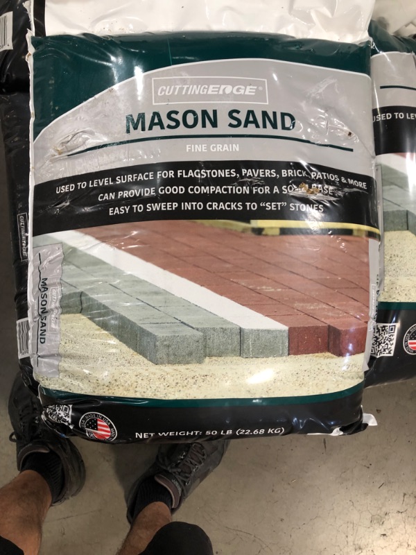 Photo 5 of (TORN BAGS) 
Cutting Edge 50 lbs. Mason Sand Pallet (49-Bags)