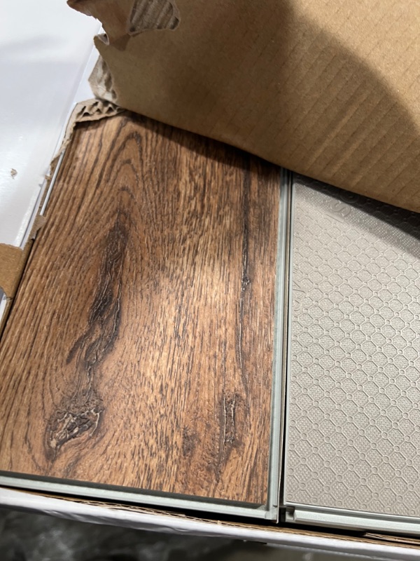 Photo 2 of -***PALLET OF 34 CASES ****Blue Ridge Oak 4.72 in. W x 28.35 in. L Herringbone Luxury Vinyl Plank Flooring (22.31 sq. ft. / case)
