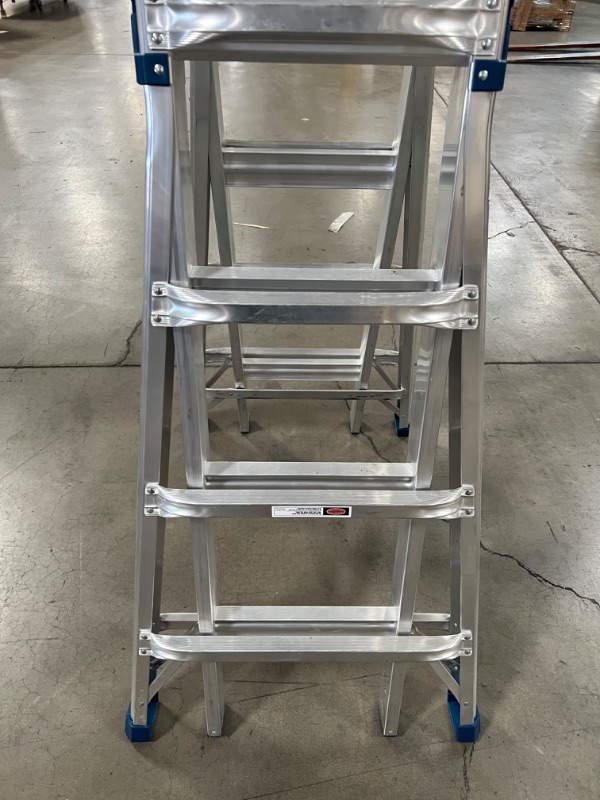 Photo 3 of 22 ft. Reach Aluminum 5-in-1 Multi-Position Pro Ladder with Powerlite Rails 375 lbs. Load Capacity Type IAA Duty
