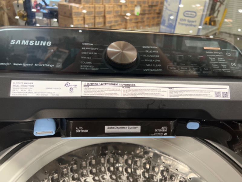 Photo 12 of 5.5 cu. ft. Extra-Large Capacity Smart Top Load Washer with Auto Dispense System in Brushed Black
