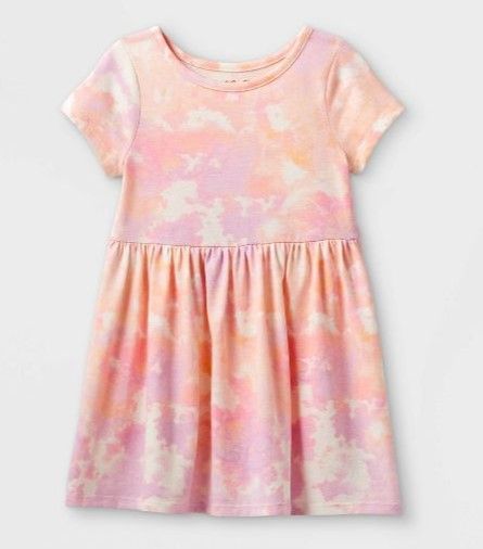 Photo 1 of 3-PACK Toddler Girls' Printed Knit Short Sleeve Dress - Cat & Jack™ 2T

