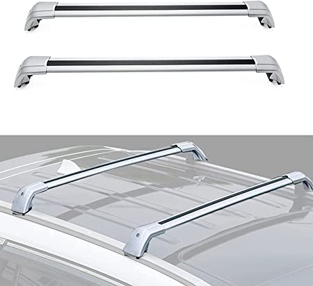 Photo 1 of (DETACHING RUBBER LINING) MOFANS Roof Rack Cross Bars Fit for Compatible with Volvo XC60 2019 2020 Crossbars Baggage Cargo Luggage Aluminum
