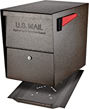 Photo 1 of (TOP DRAWER CANNOT CLOSE) Mail Boss Security Mailbox, Bronze 7208 Package Master Curbside Locking 21.5 in. x 16.5 in. x 12 in.