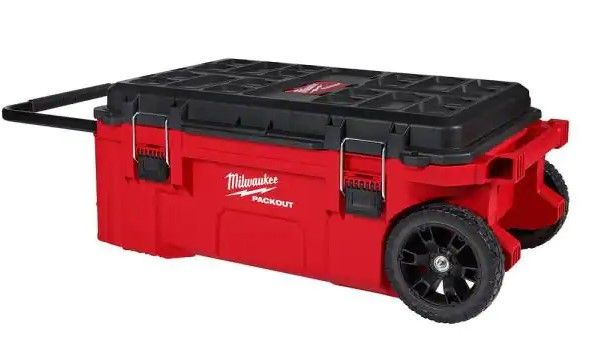 Photo 1 of (BROKEN WHEEL) Milwaukee PACKOUT 38 in. Rolling Tool Chest