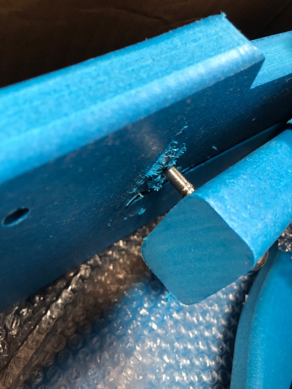 Photo 4 of (STOCK PIC INACCURATELY REFLECTS ACTUAL PRODUCT) folding adirondack chair backyard outdoor blue with cupholders and leg rest