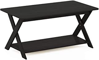 Photo 1 of (MISSING HARDWARE/DAMAGED CORNERS) FURINNO Modern Simplistic Coffee Table, Espresso