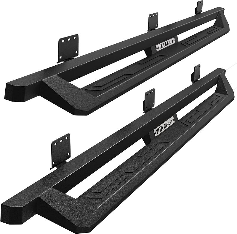 Photo 1 of (BENT EDGES/BOARD) YITAMOTOR Drop Side Steps Compatible with 2019-2022 Dodge RAM 1500 New Body Crew Cab, Off-Road Running Boards, Black Powder Coated Nerf Bars
