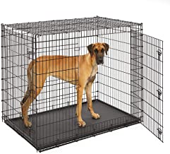 Photo 1 of (PUNCTURED BOARD; BENT METAL) Midwest SL54DD Ginormus Double Door Dog Crate for XXL for the Largest Dogs Breeds, Great Dane, Mastiff, St. Bernard