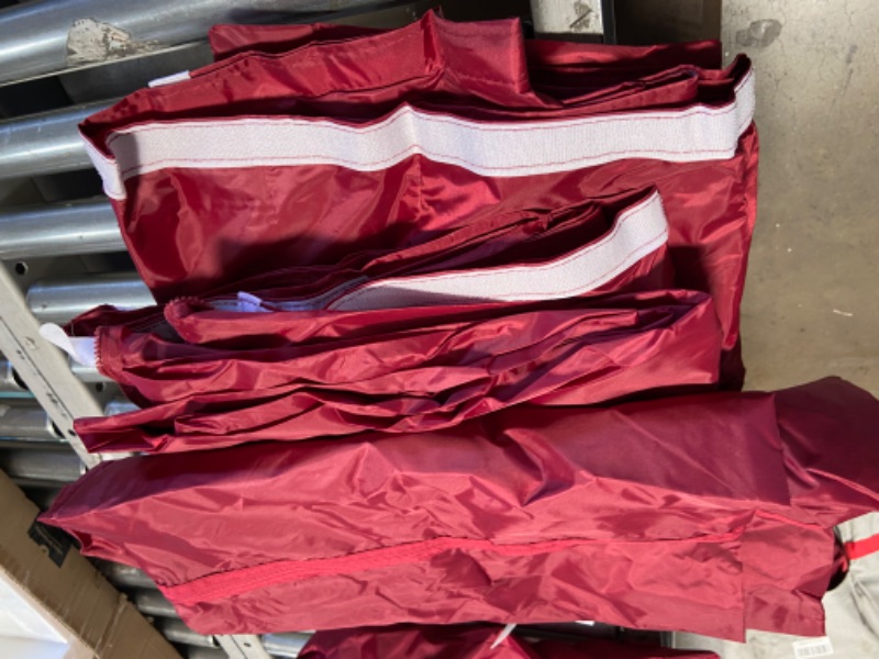 Photo 2 of **CANOPY DAMAGED*- MASTERCANOPY Heavy Duty Pop-up Canopy Tent with Sidewalls (10x20,Burgundy)
