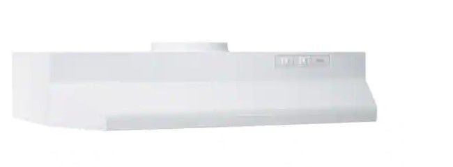 Photo 1 of 42000 Series 30 in. 230 Max Blower CFM Under-Cabinet Range Hood with Light and Damper in White
