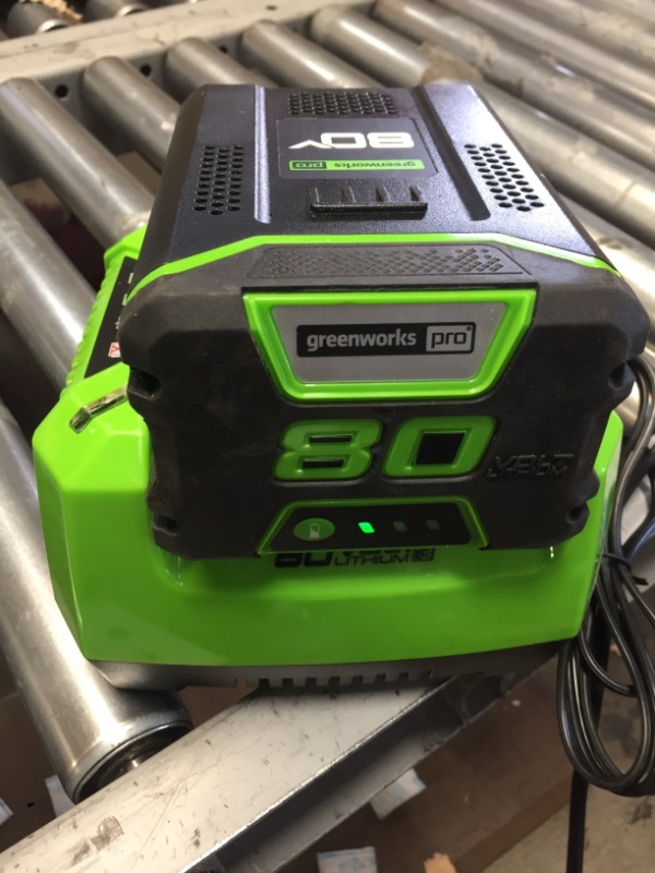 Photo 7 of **USED*- Greenworks 80V 16 inch Brushless String Trimmer, 2.0Ah Battery & Rapid Charger Included, ST80L210
