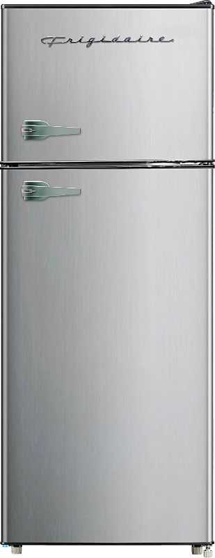 Photo 1 of **PARTS ONLY**
Frigidaire EFR751, 2 Door Apartment Size Refrigerator with Freezer, 7.2 cu ft, Platinum Series, Stainless Steel, 7.5
