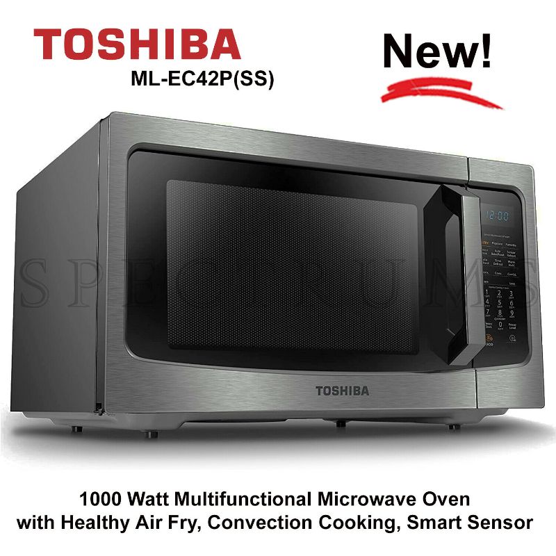 Photo 1 of 

Toshiba ML-EC42P(SS) Multifunction 1000 Watt Microwave, Air Fry, Convection Oven