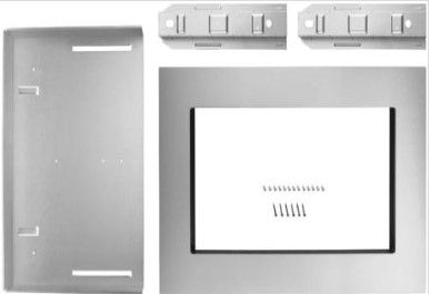 Photo 1 of 30 in. Microwave Trim Kit in Fingerprint Resistant Stainless Steel
