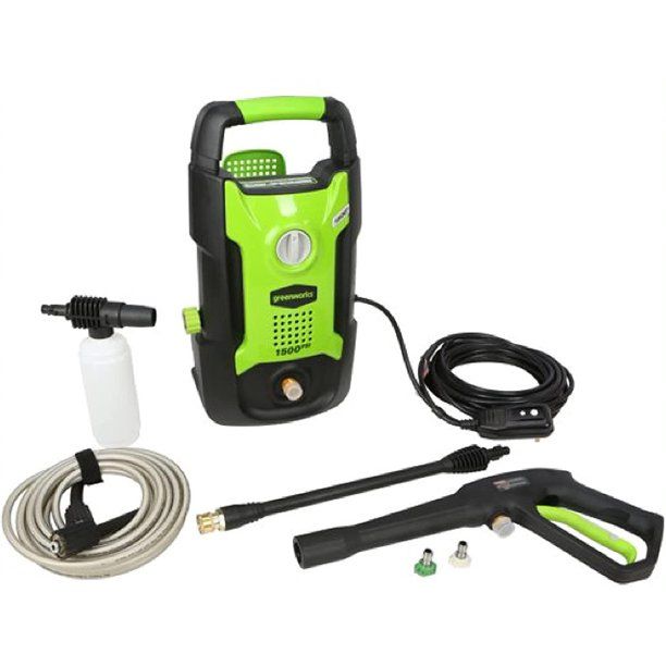 Photo 1 of Greenworks 13 Amp 1600-PSI 1.2-GPM Electric Pressure Washer, 5121002