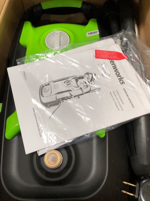 Photo 2 of Greenworks 13 Amp 1600-PSI 1.2-GPM Electric Pressure Washer, 5121002