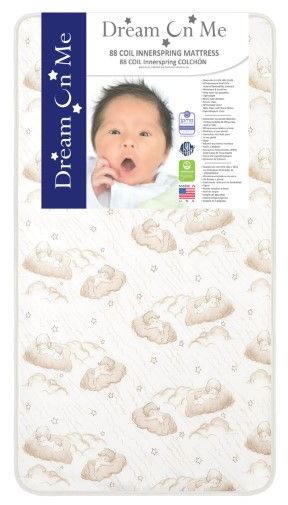 Photo 1 of Dream On Me 5 80 Coil Bron Spring Crib and Toddler Bed Mattress Reversible Design