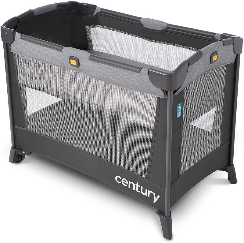 Photo 1 of Century Travel On 2-in-1 Compact Playard with Bassinet Playpen with Sheet Included, Metro
