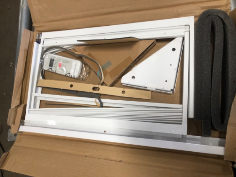 Photo 1 of DAMAGED, KEYSTONE 18,000 BTU 230V Window Air Conditioner | 16,000 BTU Supplemental Heating | Sleep Mode | Remote Control | 24H Timer | AC for Rooms up to 1000 Sq. Ft. | KSTHW18A
