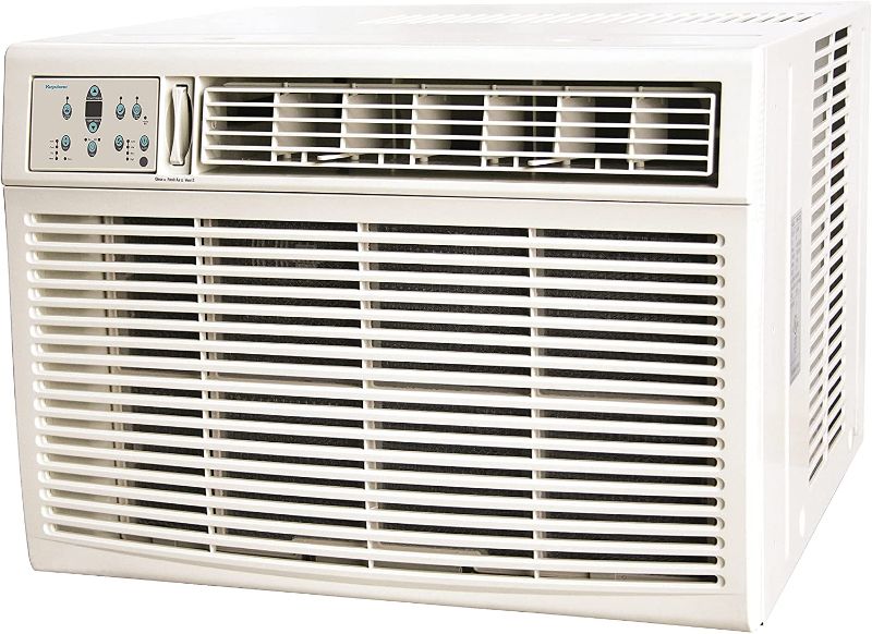 Photo 1 of DAMAGED, KEYSTONE 18,000 BTU 230V Window Air Conditioner | 16,000 BTU Supplemental Heating | Sleep Mode | Remote Control | 24H Timer | AC for Rooms up to 1000 Sq. Ft. | KSTHW18A
