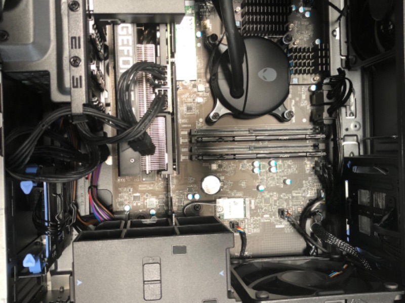 Photo 11 of ***SEE NOTE*** NEEDS CPU/RAM TO FUNCTION PROPERLY*** Alienware Aurora R13 Gaming Desktop - Intel Core i9 12900KF, 32GB DDR5 RAM, 1TB SSD, Nvidia GeForce RTX 3070Ti, Killer Wi-Fi 6E, Clear Panel, Liquid Cooling, Windows 11 Pro - Dark Side of The Moon

