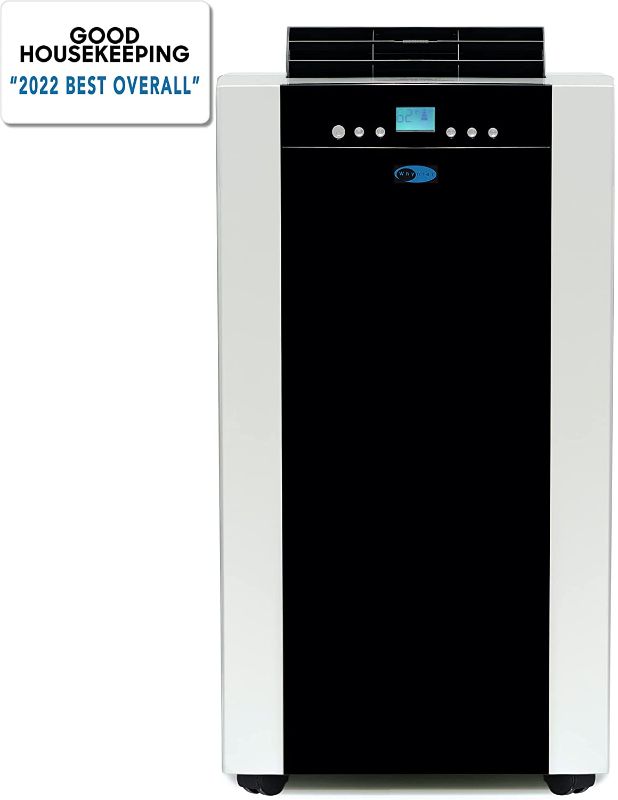 Photo 1 of DAMAGED, Whynter ARC-14S 14,000 BTU Dual Hose Portable Air Conditioner, Dehumidifier, Fan with Activated Carbon Filter in Platinum and Black plus Storage bag for Rooms up to 500 sq ft
