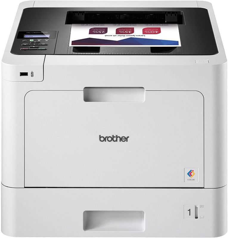 Photo 1 of ***PARTS ONLY*** Brother HL-L8260 CDW Single-Function Wireless Color Laser Printer for Home Business Office, White - Print only - 33 ppm, 600 x 2400 dpi, 8.5 x 14”, Auto 2-Sided Printing, 250-sheet Capacity, Ethernet
