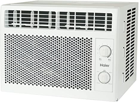 Photo 1 of Haier Window Air Conditioner 5000 BTU, Efficient Cooling for Smaller Areas Like Bedrooms and Guest Rooms, 5K BTU Window AC Unit with Easy Install Kit, White
