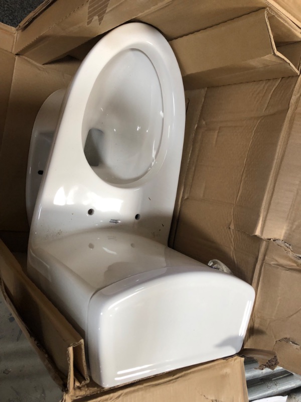 Photo 3 of **MISSING TOILET SEAT**
American Standard
Compact Cadet 3-FloWise Tall Height 1-Piece 1.28 GPF Single Flush Elongated Toilet in White.